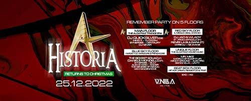HISTORIA Returns to Christmas - Vanilla Club, Riazzino (TI) - So. 25.12.2022